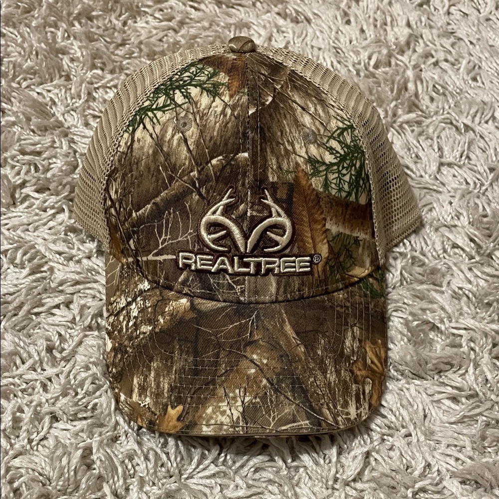 Realtree Camouflage Brown Tan Mesh Back Hat